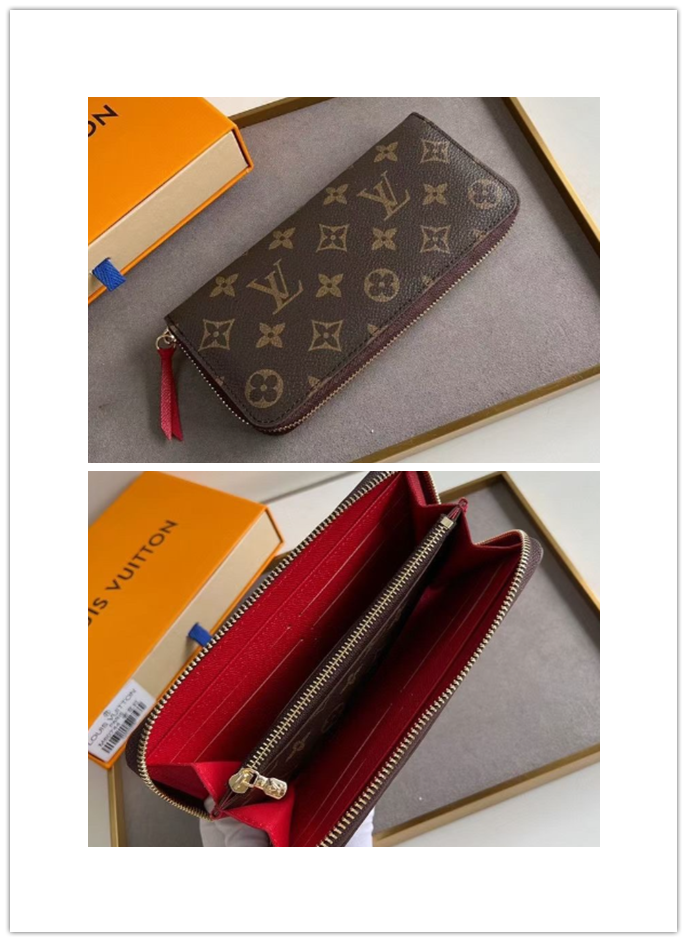 激安い!!数量限定✩ ルイヴィトン Louis Vuitton ポルトフォイユ・クレマンス 長財布 レディース 財布 ファスナー長財布 モノグラム/ダミエ 11色 - 画像 3