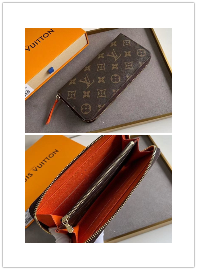 激安い!!数量限定✩ ルイヴィトン Louis Vuitton ポルトフォイユ・クレマンス 長財布 レディース 財布 ファスナー長財布 モノグラム/ダミエ 11色 - 画像 6