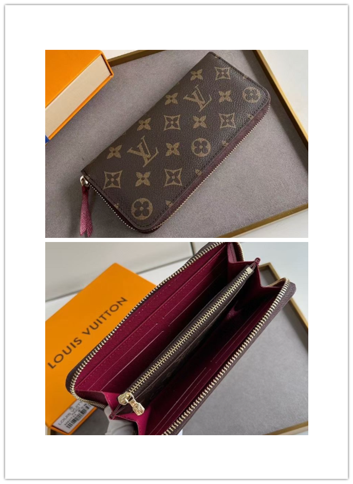 激安い!!数量限定✩ ルイヴィトン Louis Vuitton ポルトフォイユ・クレマンス 長財布 レディース 財布 ファスナー長財布 モノグラム/ダミエ 11色 - 画像 7