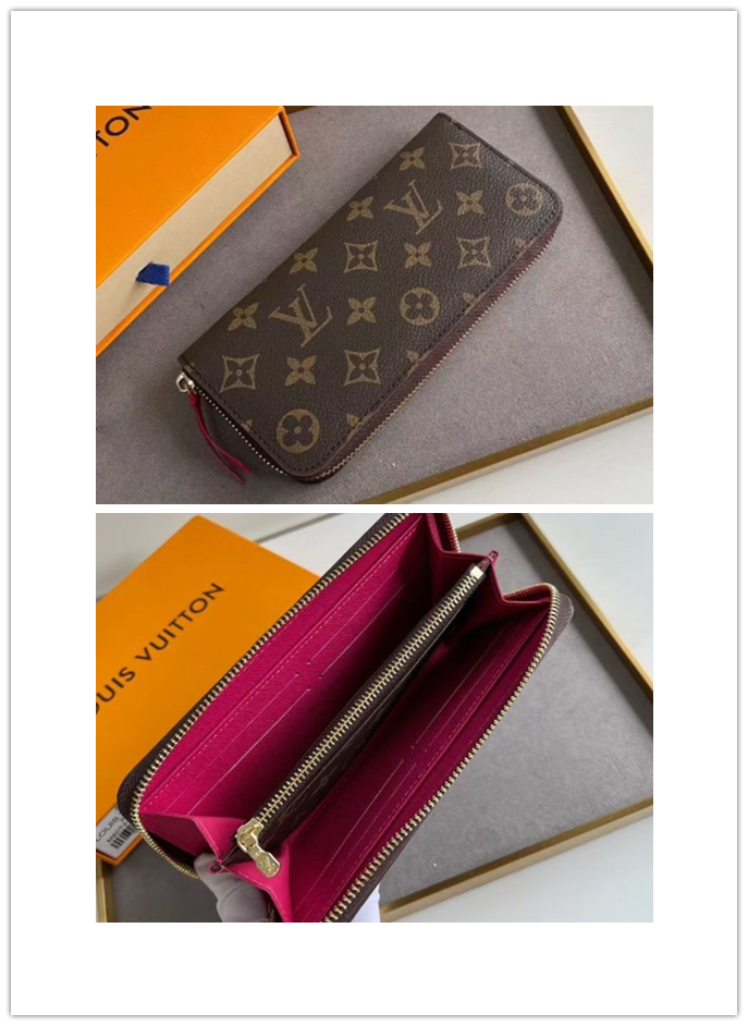 激安い!!数量限定✩ ルイヴィトン Louis Vuitton ポルトフォイユ・クレマンス 長財布 レディース 財布 ファスナー長財布 モノグラム/ダミエ 11色 - 画像 5