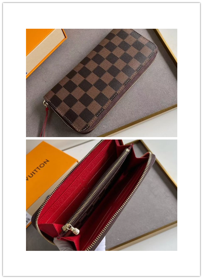 激安い!!数量限定✩ ルイヴィトン Louis Vuitton ポルトフォイユ・クレマンス 長財布 レディース 財布 ファスナー長財布 モノグラム/ダミエ 11色 - 画像 8