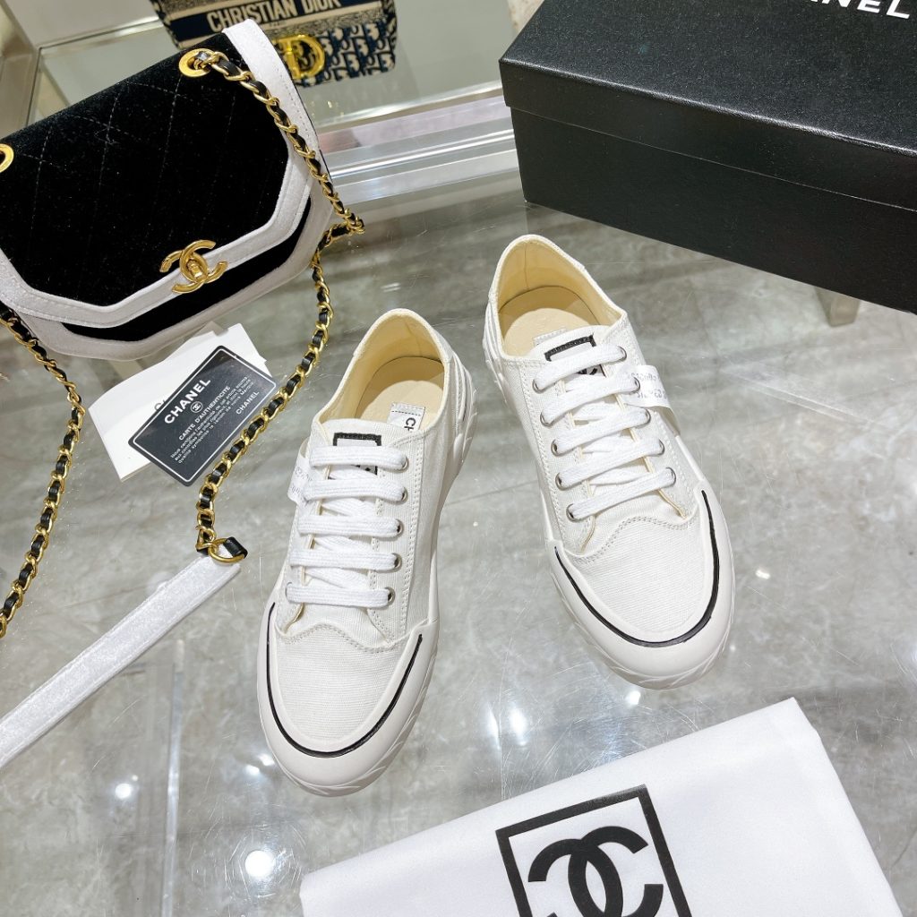CHANELスニーカー　シャネル　スリッポン/ローファー　厚底レディース靴　キャンバス　5色 - 画像 6