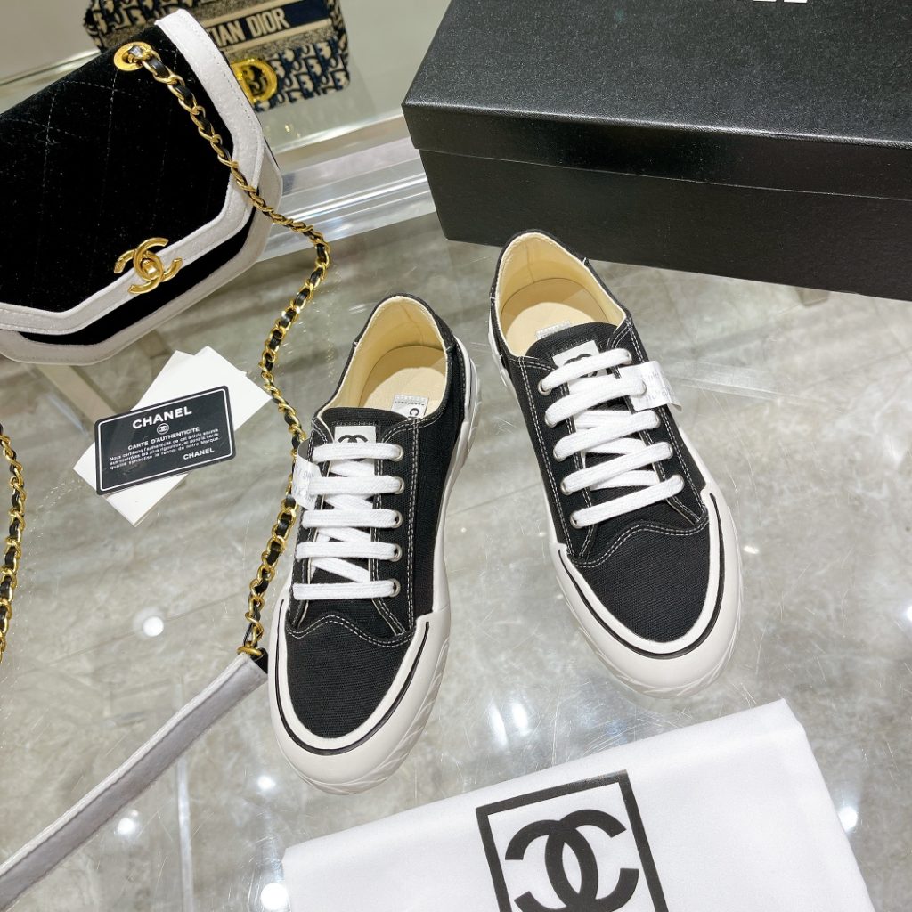 CHANELスニーカー　シャネル　スリッポン/ローファー　厚底レディース靴　キャンバス　5色 - 画像 4