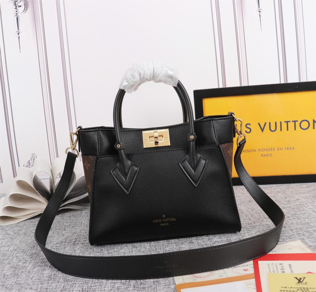 Louis Vuitton ルイヴィトン オンマイサイド PM ON MY SIDE ハイエンド ブラック/グレージュ 2色 ハンドバッグ ショルダーバッグ - 画像 2