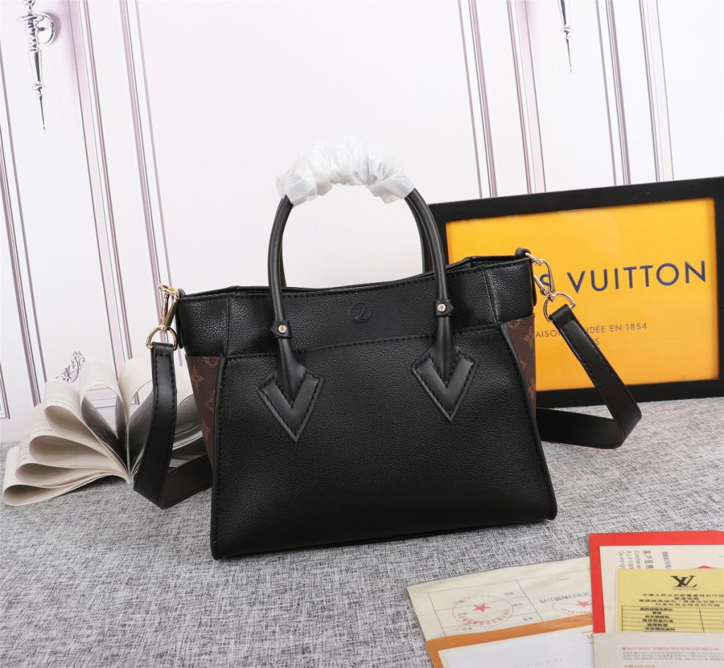 Louis Vuitton ルイヴィトン オンマイサイド PM ON MY SIDE ハイエンド ブラック/グレージュ 2色 ハンドバッグ ショルダーバッグ - 画像 4