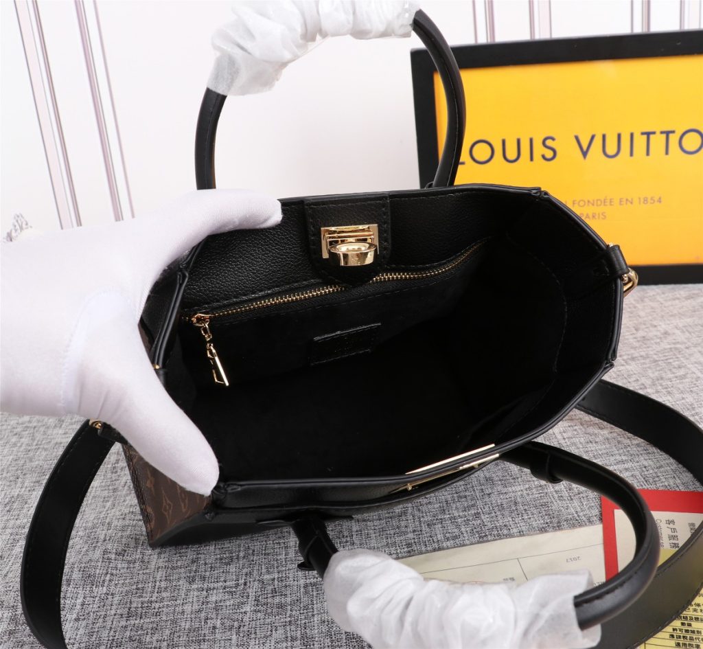 Louis Vuitton ルイヴィトン オンマイサイド PM ON MY SIDE ハイエンド ブラック/グレージュ 2色 ハンドバッグ ショルダーバッグ - 画像 6