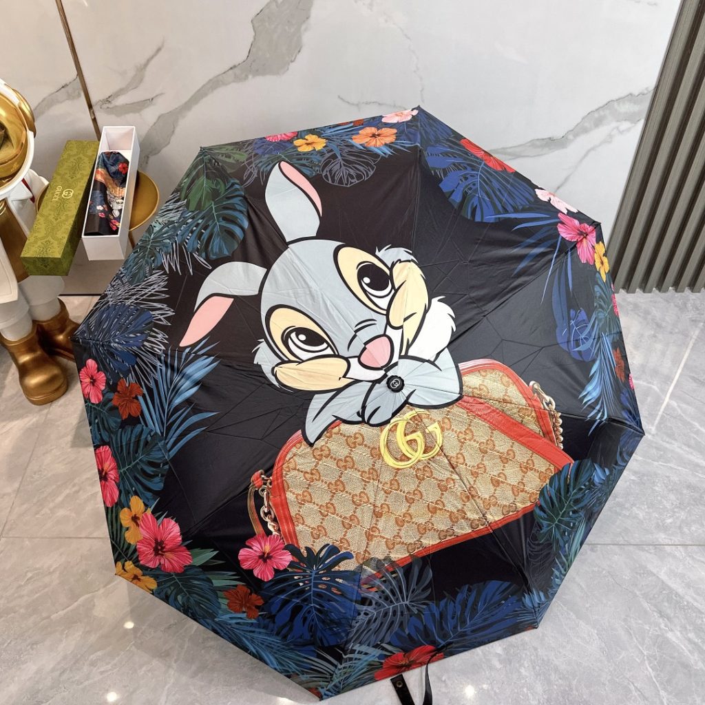 GUCCI グッチかさ傘 日傘雨傘 折りたたみ傘 ワンタッチ開閉 UVカット 晴雨兼用傘 可愛いミッキーディズニー4種 - 画像 4