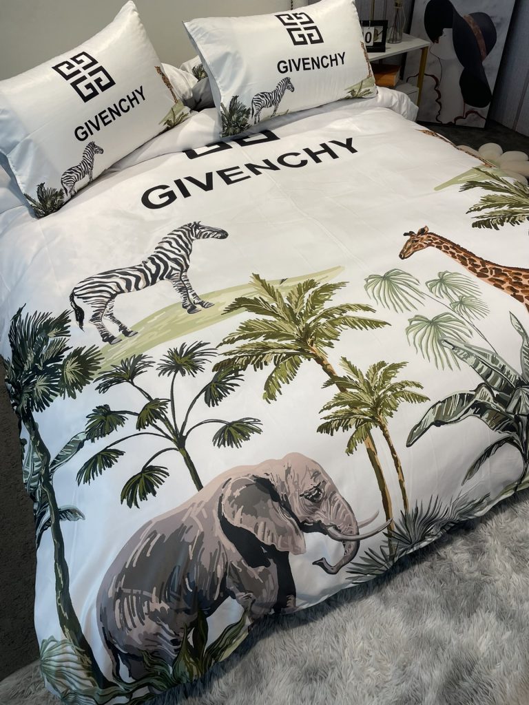 ジバンシィ　掛け布団カバーセット　GIVENCHY布団カバー4点セット　妙趣の絵柄寝具ベッド用品夏　心地よい - 画像 2