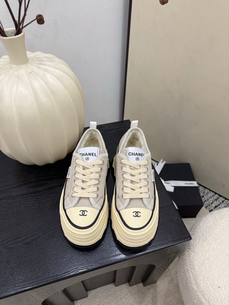 シャネル　CHANEL　厚底スニーカー　レディースカジュアルシューズ　ヴィンテージ　ロゴ入り　選べる6種 - 画像 3
