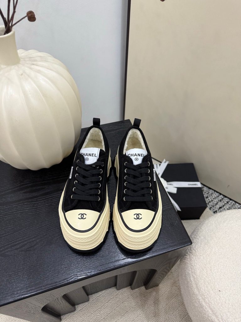 シャネル　CHANEL　厚底スニーカー　レディースカジュアルシューズ　ヴィンテージ　ロゴ入り　選べる6種 - 画像 7