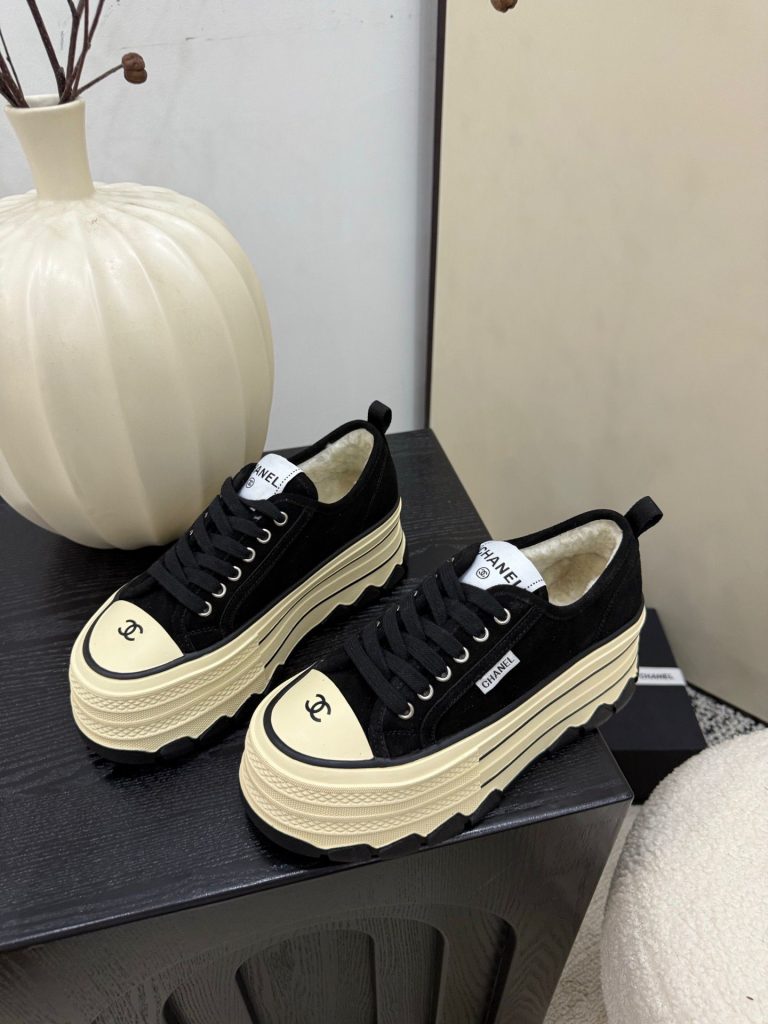 シャネル　CHANEL　厚底スニーカー　レディースカジュアルシューズ　ヴィンテージ　ロゴ入り　選べる6種 - 画像 8