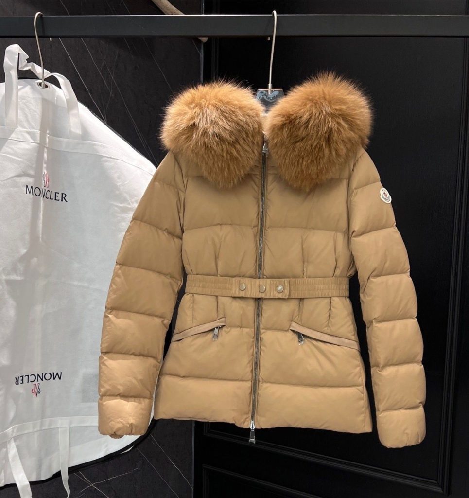 秋冬限定　モンクレール　MONCLER BOED　ダウンジャケット　レディースファー付きコート　ホワイト/ブラック/グリーン/ブラウン　ショットダウンジャケット - 画像 5