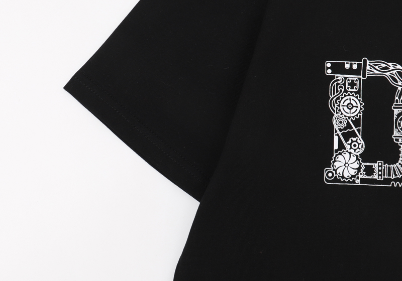 Dior ディオール Tシャツ 夏シャツ ブラック ホワイト 半袖シャツ プリントシャツ 男女兼用 送料込み - 画像 6