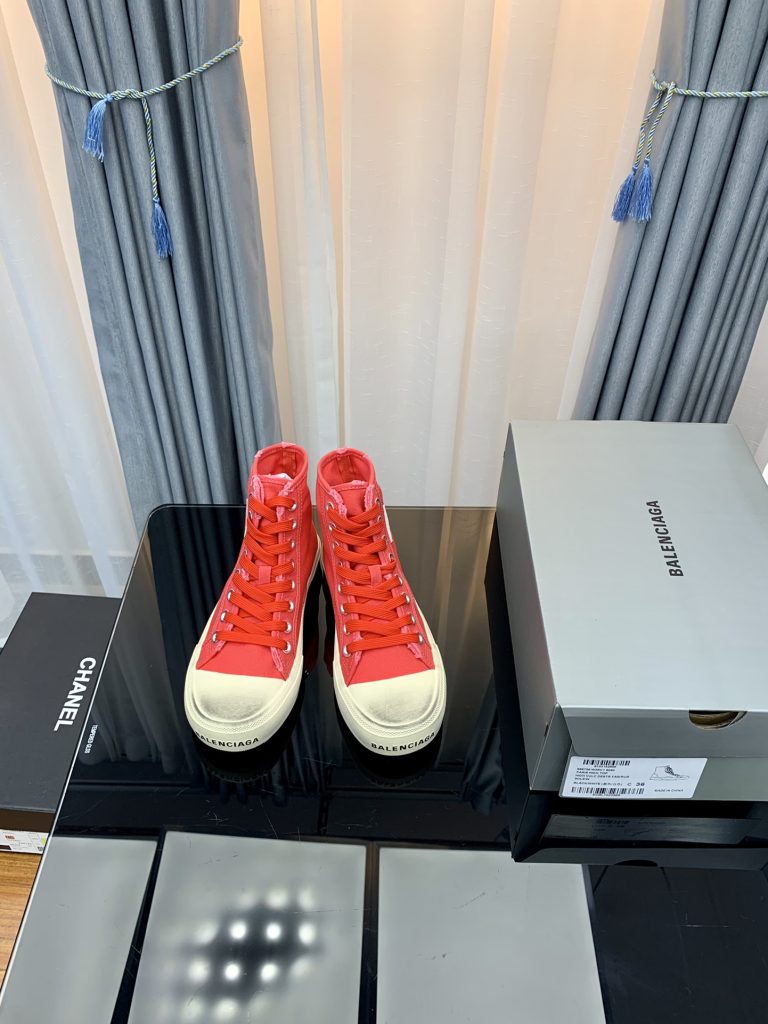 バレンシアガ　ハイカット　Balenciagaスニーカー　ズック靴　男女兼用カジュアルシューズ　ヴィンテージ - 画像 7