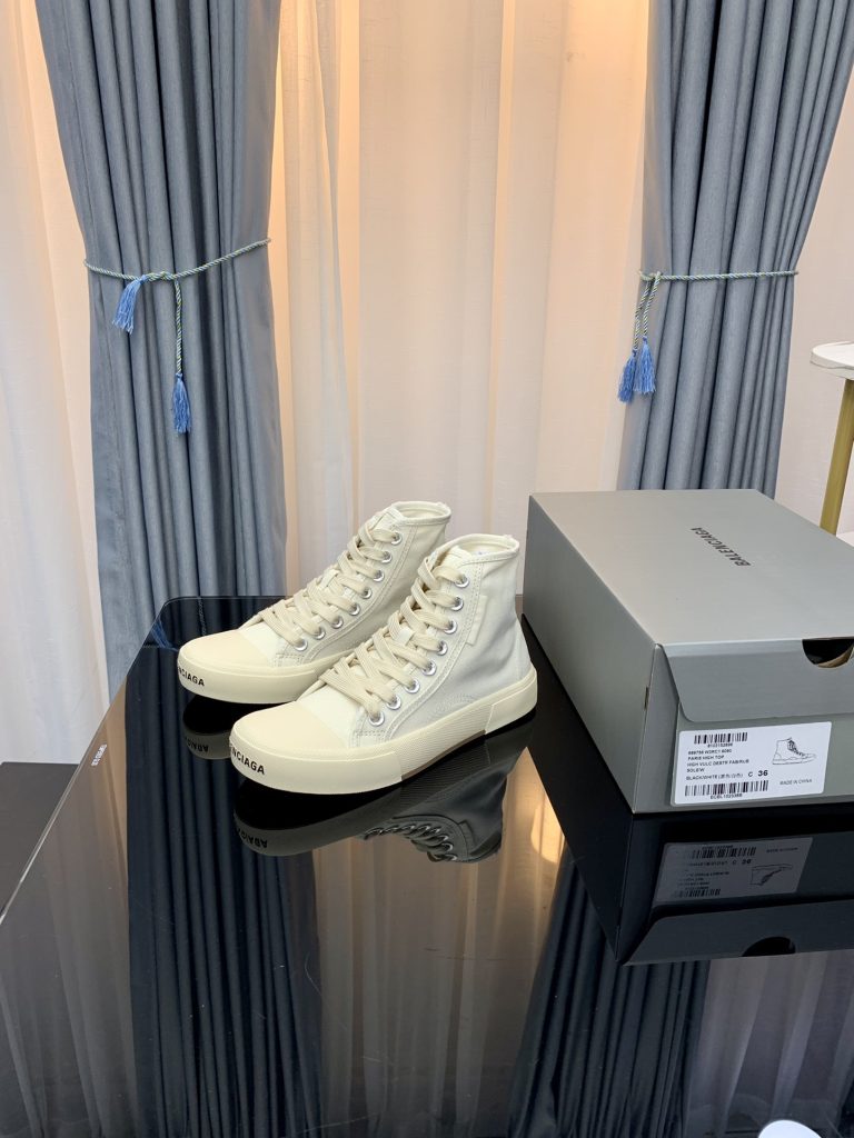 バレンシアガ　ハイカット　Balenciagaスニーカー　ズック靴　男女兼用カジュアルシューズ　ヴィンテージ - 画像 5
