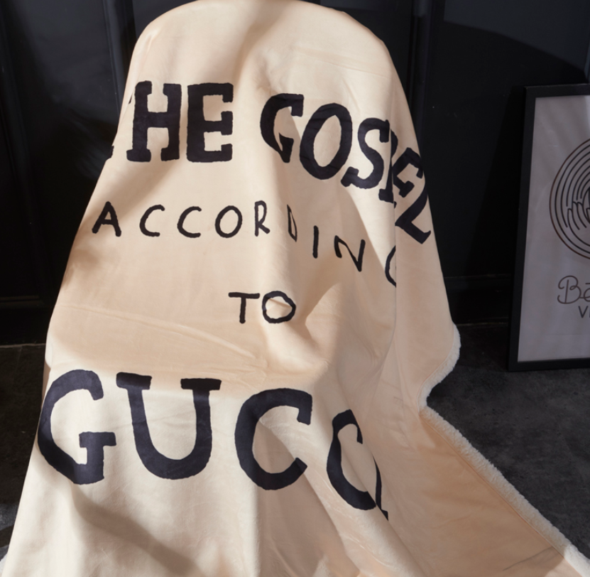 グッチ/Gucci 毛布 人気ブランケット あったかベッド寝具 掛け布団/ひざ掛け/ソファーカバー 秋冬/冷房対策 おしゃれ ページュ - 画像 2