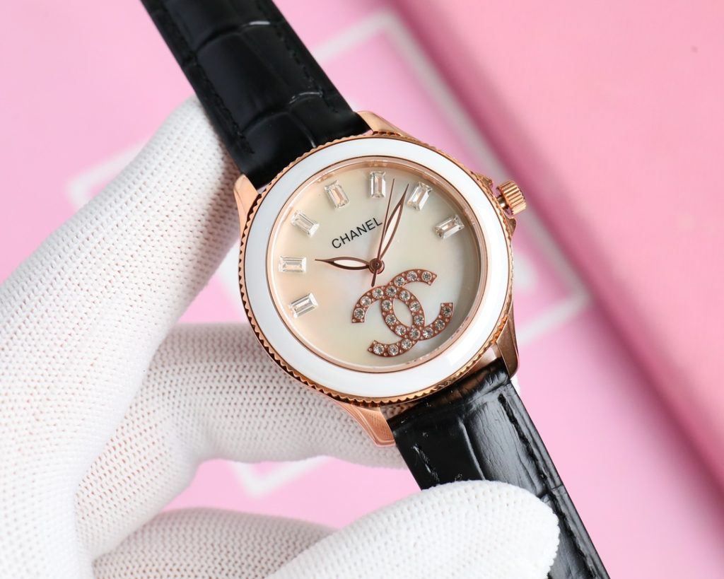 Chanel シャネル✨新作✨CHANEL レディース 自動巻き腕時計🕰️ サファイアガラス&本革ベルト💖 630鋼带650モデル - 画像 6