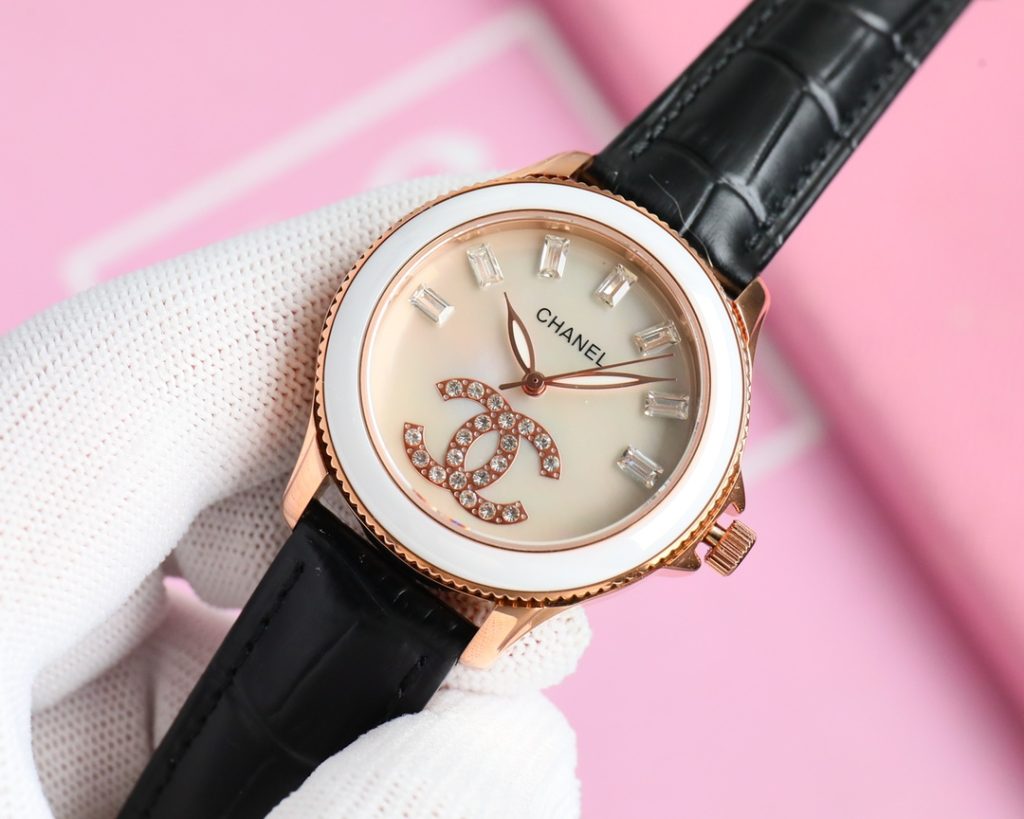 Chanel シャネル✨新作✨CHANEL レディース 自動巻き腕時計🕰️ サファイアガラス&本革ベルト💖 630鋼带650モデル - 画像 7