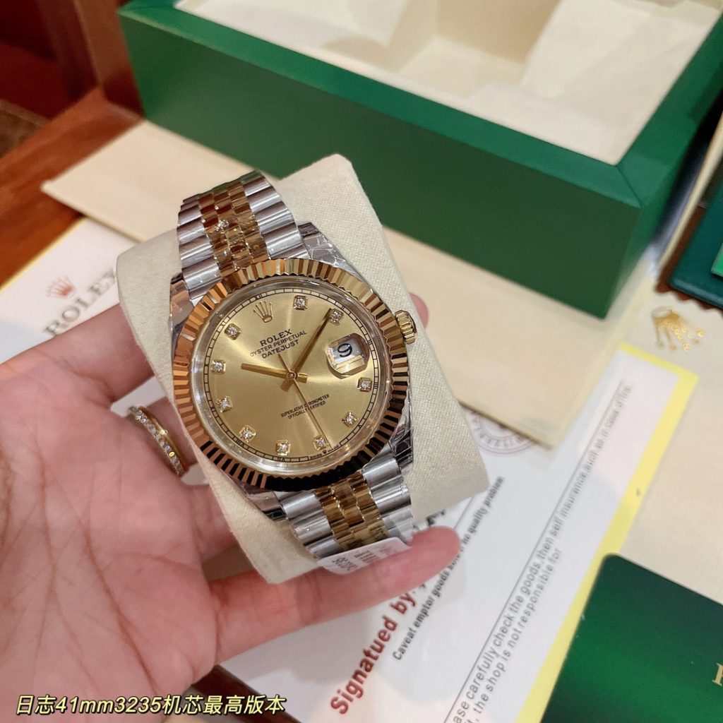 Rolex ロレックス【最高峰レプリカ】ロレックス デイトジャスト 41mm 3235機芯 🔥 904L鋼 ✨ 正品互換 🔧 72時間パワーリserve 💎 永久ブルー夜光 🌟 - 画像 4