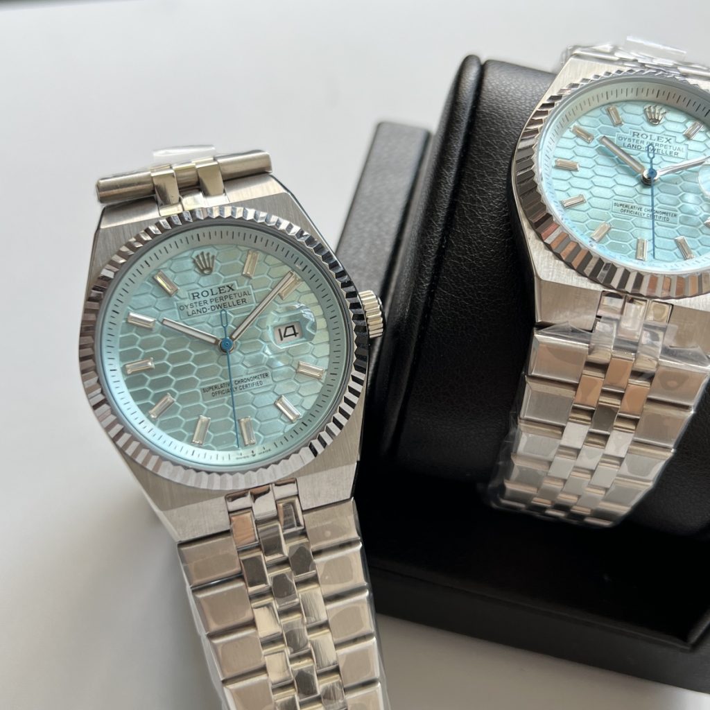 Rolex ロレックス⌚️ロレックス 最新モデル デイトジャスト 41mm 36mm 💎ブルーダイヤル✨ メンズ レディース 自動巻き - 画像 4