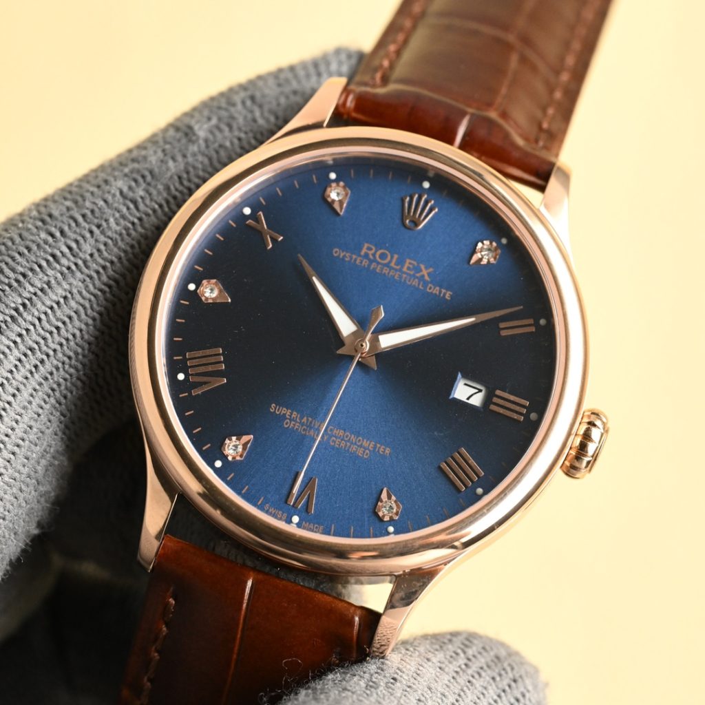 Rolex ロレックス✨ロレックス風 超薄 高級腕時計✨ 40mm 本格ムーブメント ビジネス/贈り物に最適💼🕰️🎁💎 - 画像 5