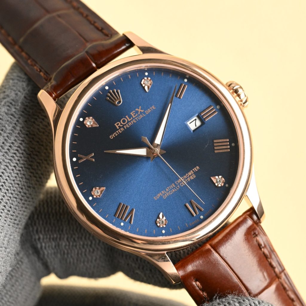 Rolex ロレックス✨ロレックス風 超薄 高級腕時計✨ 40mm 本格ムーブメント ビジネス/贈り物に最適💼🕰️🎁💎 - 画像 6