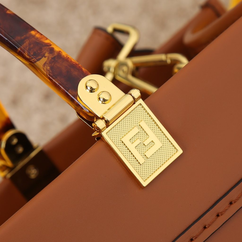 FENDI　フェンディ　サンシャイン ミディアム　レザーショッパー　トートバッグ　手提げ　ショルダーバッグ　5色選択可 - 画像 3