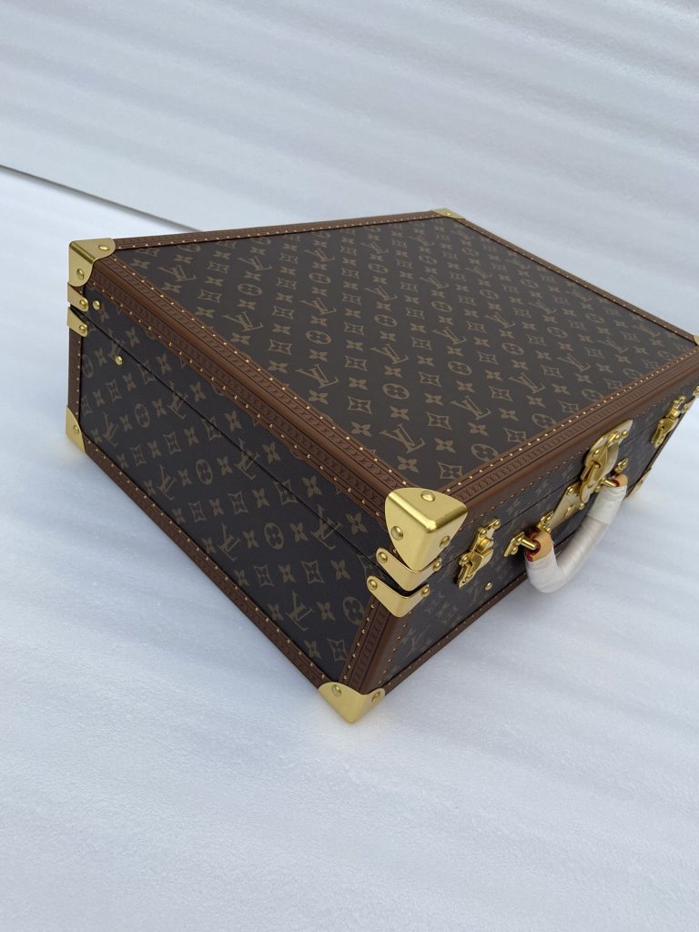 【ルイヴィトン】ミニトランク 小物収納ボックス モノグラムキャンバス ヴィンテージ品 高級感のある逸品 - 画像 4