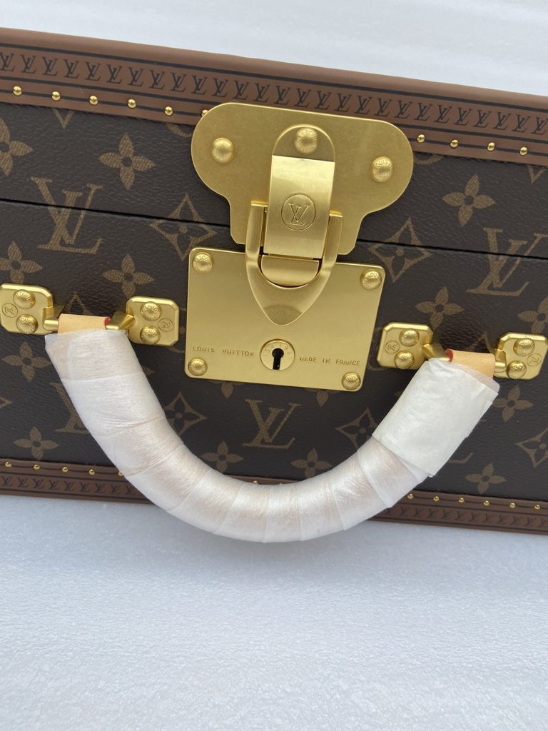 【ルイヴィトン】ミニトランク 小物収納ボックス モノグラムキャンバス ヴィンテージ調 高級感のある逸品 - 画像 7