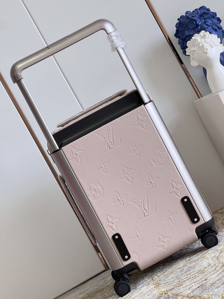 【ルイヴィトン】ホライズン トランク モノグラム帆布 旅行ステッカー付き レザーコーナーガード 上品で実用的な旅行コンパニオン - 画像 5