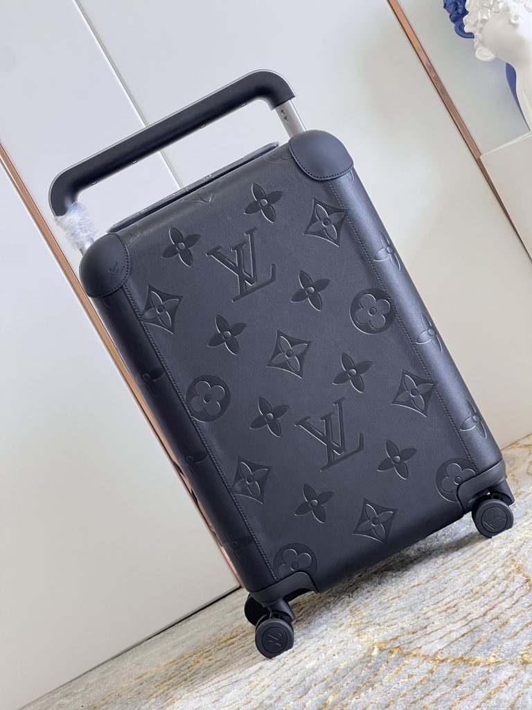 【ルイヴィトン】モノグラム キャリーバッグ ブラック压花 レザーコーナーガード 上品で実用的な旅行コンパニオン - 画像 2