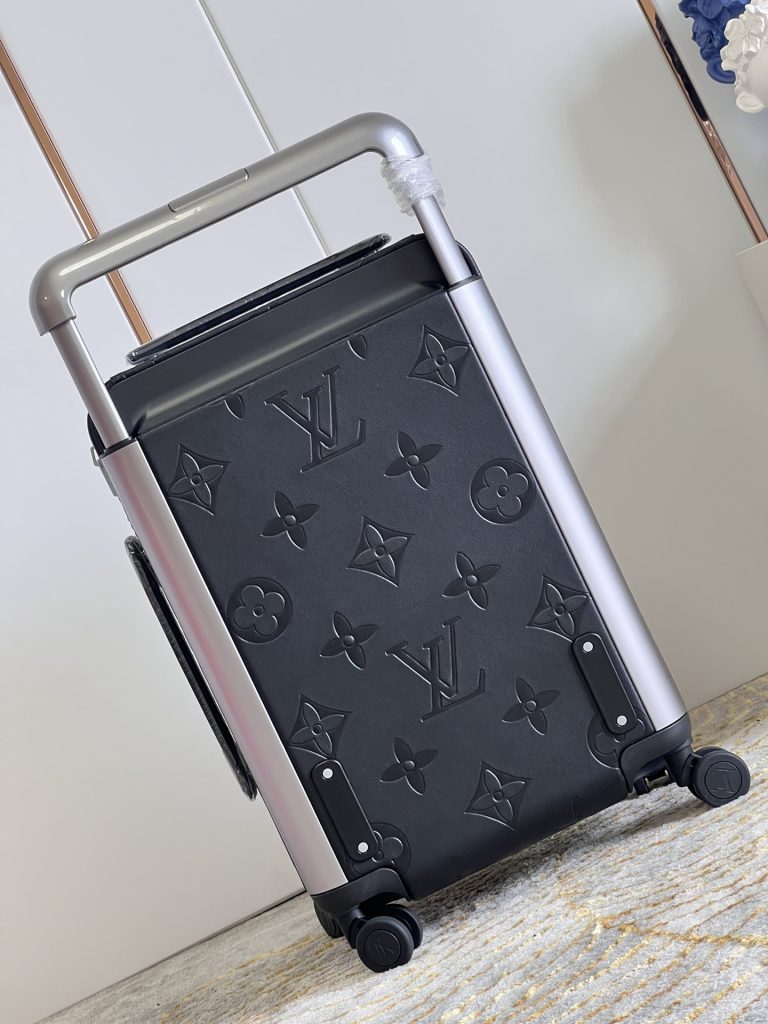 【ルイヴィトン】モノグラム キャリーバッグ ブラック压花 レザーコーナーガード 上品で実用的な旅行コンパニオン - 画像 5