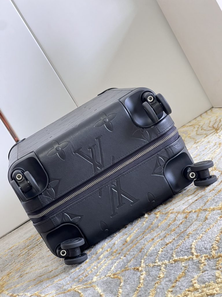 【ルイヴィトン】モノグラム キャリーバッグ ブラック压花 レザーコーナーガード 上品で実用的な旅行コンパニオン - 画像 7