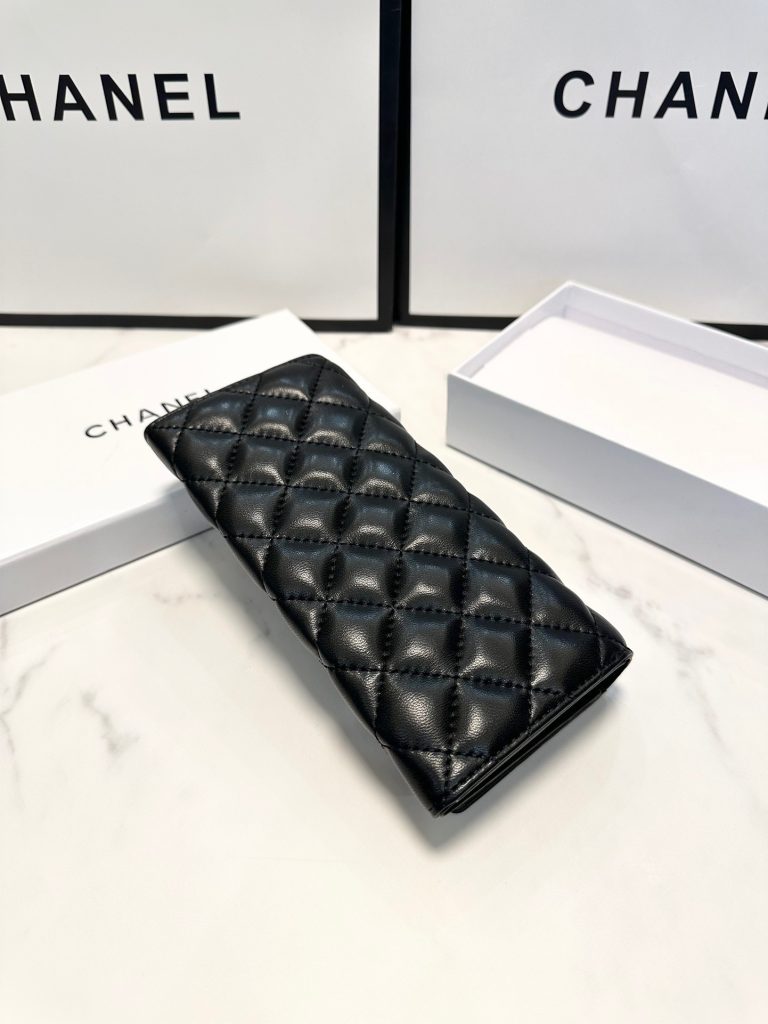 【シャネル】キャビアスキン ラウンドファスナー長財布 ココマーク金具 上品なブラックのレディースウォレット - 画像 7