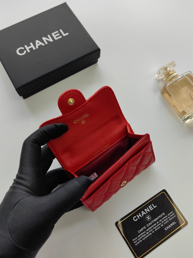 【シャネル】キャビアスキン 長財布 ココマーク金具 ブラック 上品で実用的なレディースウォレット - 画像 6