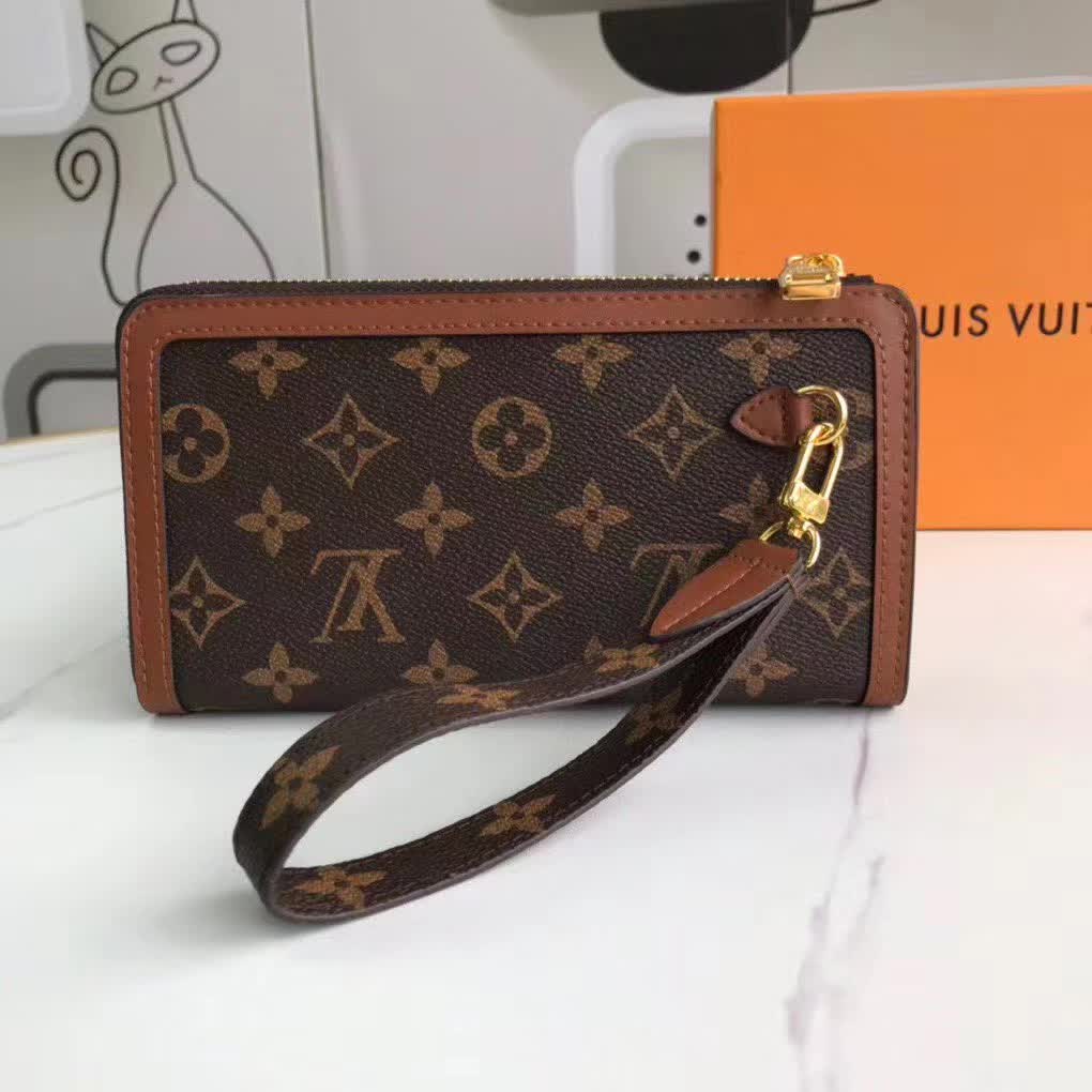 ルイヴィトン(LOUIS VUITTON) 長財布 モノグラム クラシックなデザイン 金具美品 上質な革製 上品で高級感あふれる逸品です - 画像 2