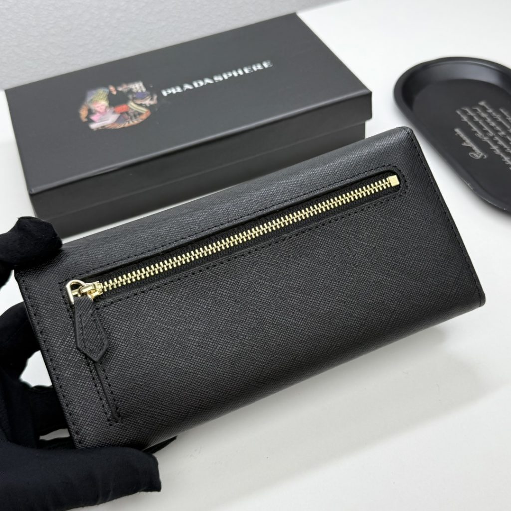 プラダ モノグラムキャンバス 上品な長財布 レディース人気モデル ギフトにも最適 - 画像 4