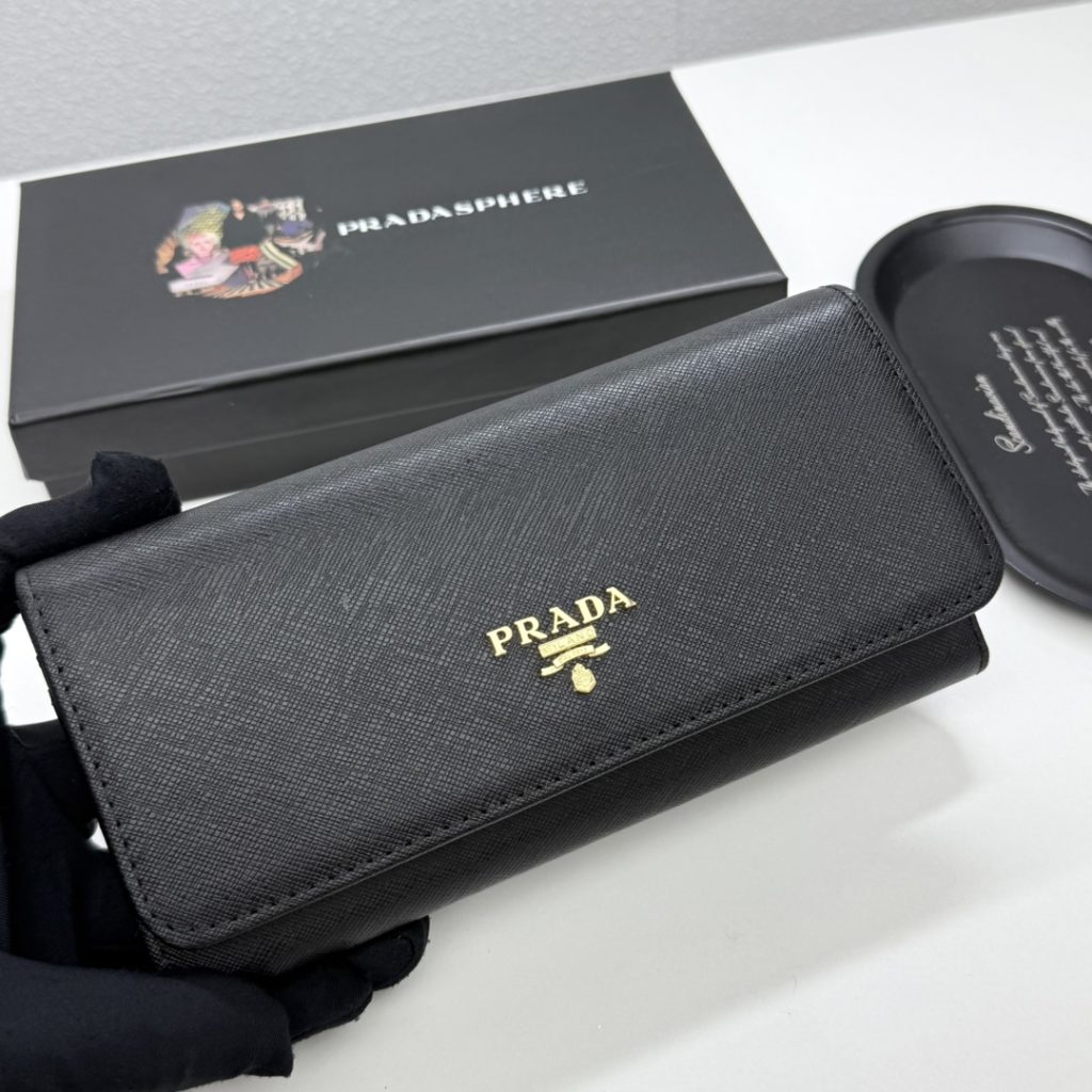 プラダ モノグラムキャンバス 上品な長財布 レディース人気モデル ギフトにも最適 - 画像 3