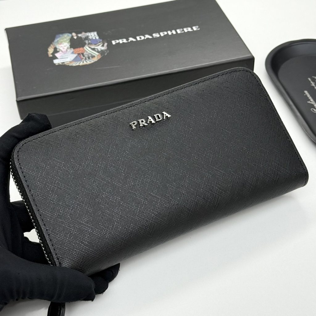 プラダ モノグラムキャンバス 上品な長財布 レディース人気モデル ギフトにも最適 - 画像 2