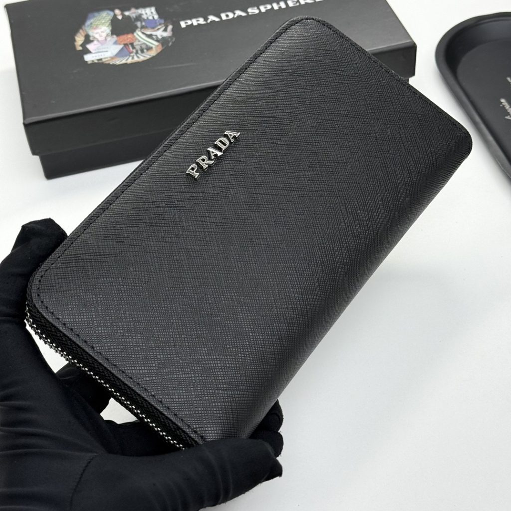 プラダ モノグラムキャンバス 上品な長財布 レディース人気モデル ギフトにも最適 - 画像 3