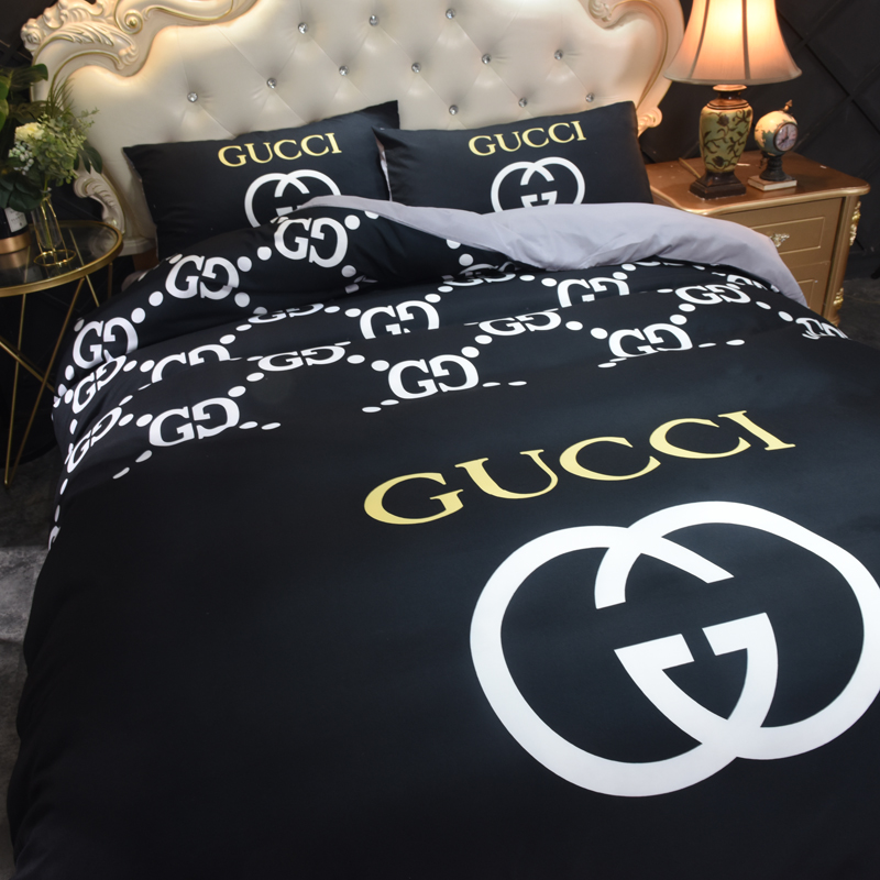 GUCCI グッチ　掛け布団カバーセット4点　ダブルサイズ/キングサイズベッド　綿生地ベッドカバー　新居寝具用品　人気選べる3種 - 画像 3