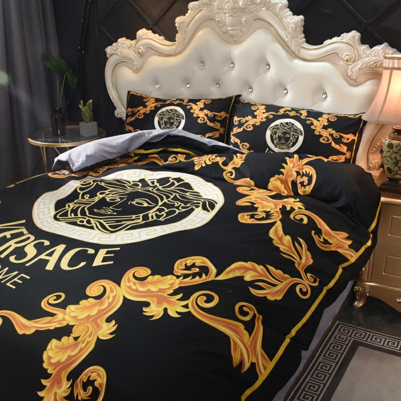 Versace ヴェルサーチ　掛け布団カバーセット4点　ダブルサイズ/キングサイズベッド　綿生地ベッドカバー　新居寝具用品　選べる6種 - 画像 3