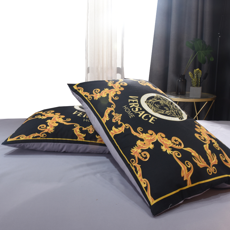 Versace ヴェルサーチ　掛け布団カバーセット4点　ダブルサイズ/キングサイズベッド　綿生地ベッドカバー　新居寝具用品　選べる6種 - 画像 5