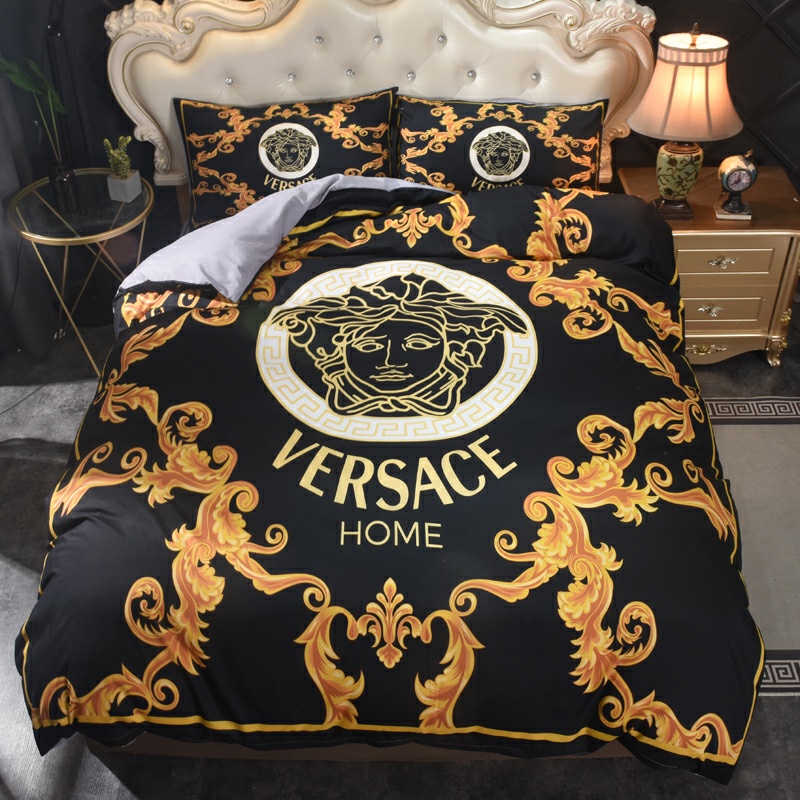 Versace ヴェルサーチ　掛け布団カバーセット4点　ダブルサイズ/キングサイズベッド　綿生地ベッドカバー　新居寝具用品　選べる6種 - 画像 2