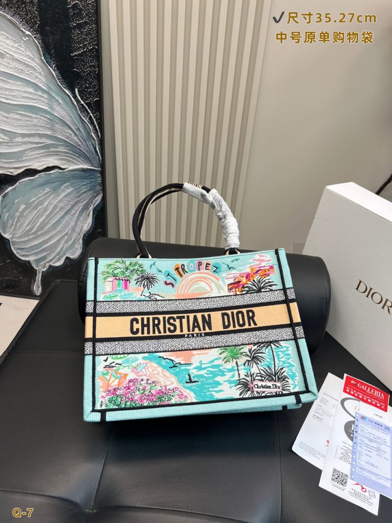 Dior ディオール ブックトート ショルダーバッグ Book Tote キャンバス 上品なデザイン レディース 長く愛用できる定番モデル - 画像 2