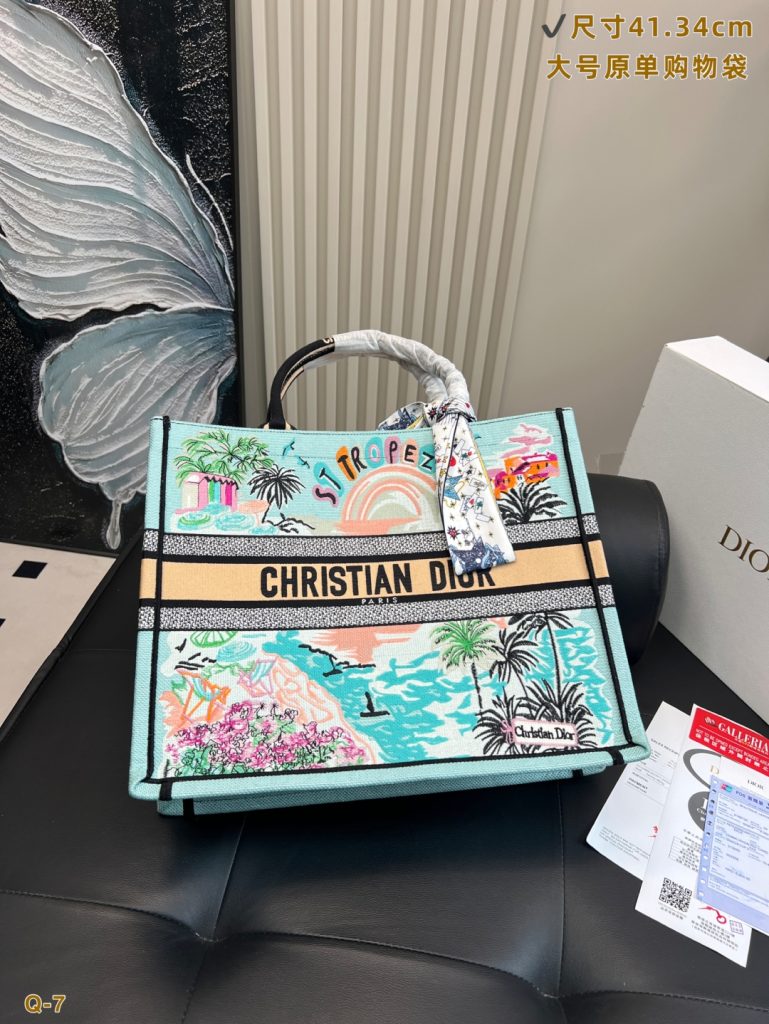 Dior ディオール ブックトート ショルダーバッグ Book Tote キャンバス 上品なデザイン レディース 長く愛用できる定番モデル - 画像 3