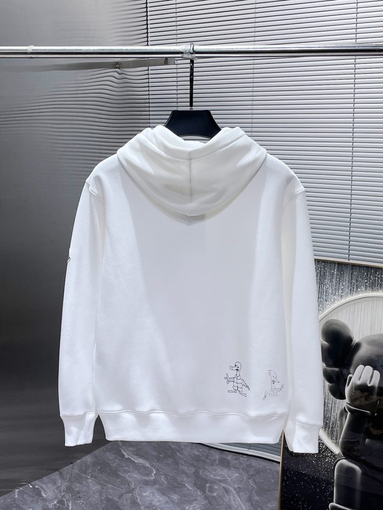 Monclerモンクレール ロゴプリント フード付きスウェットシャツ 2色入 - 画像 3
