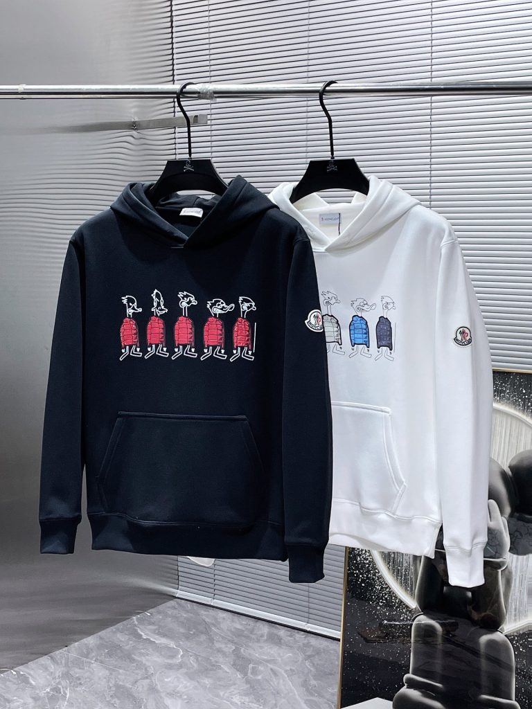 Monclerモンクレール ロゴプリント フード付きスウェットシャツ 2色入 - 画像 8