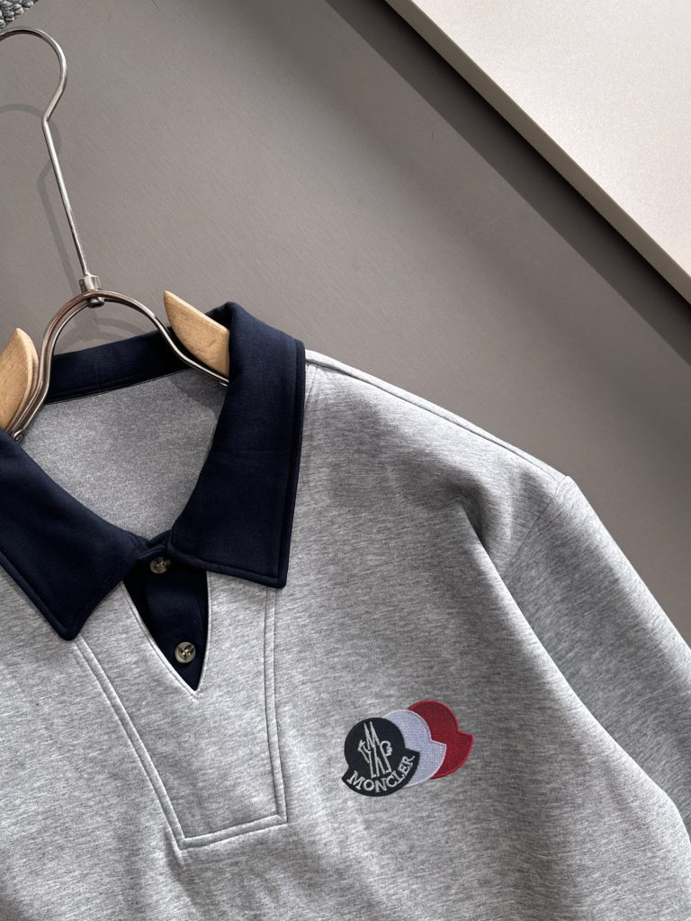 Monclerモンクレール ポロネックスウェット 3色展開 メンズ 5色展開 綿素材 高品質 長袖 半袖 ファッション ブランド 服 おしゃれ 人気 40-60 - 画像 4