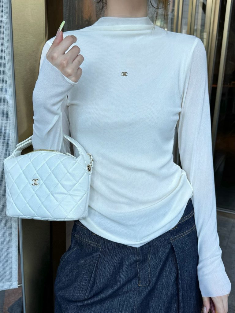 香奈儿 レディース タートルネック ワンピース ホワイト 4色入 - 画像 5